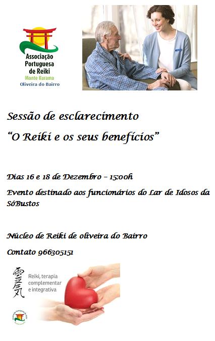 Núcleo de Oliveira do Bairro esclarece sobre benefícios do Reiki