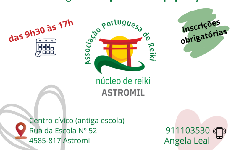 Sessões de Reiki gratuitas – Núcleo APR de Reiki de Astromil