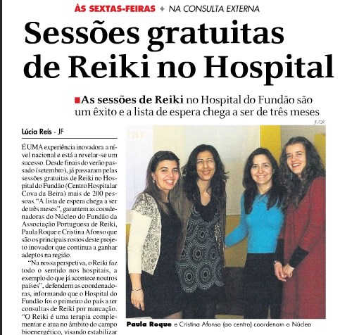 Consultas de Reiki no Hospital do Fundão já chegou a mais de 200 pessoas